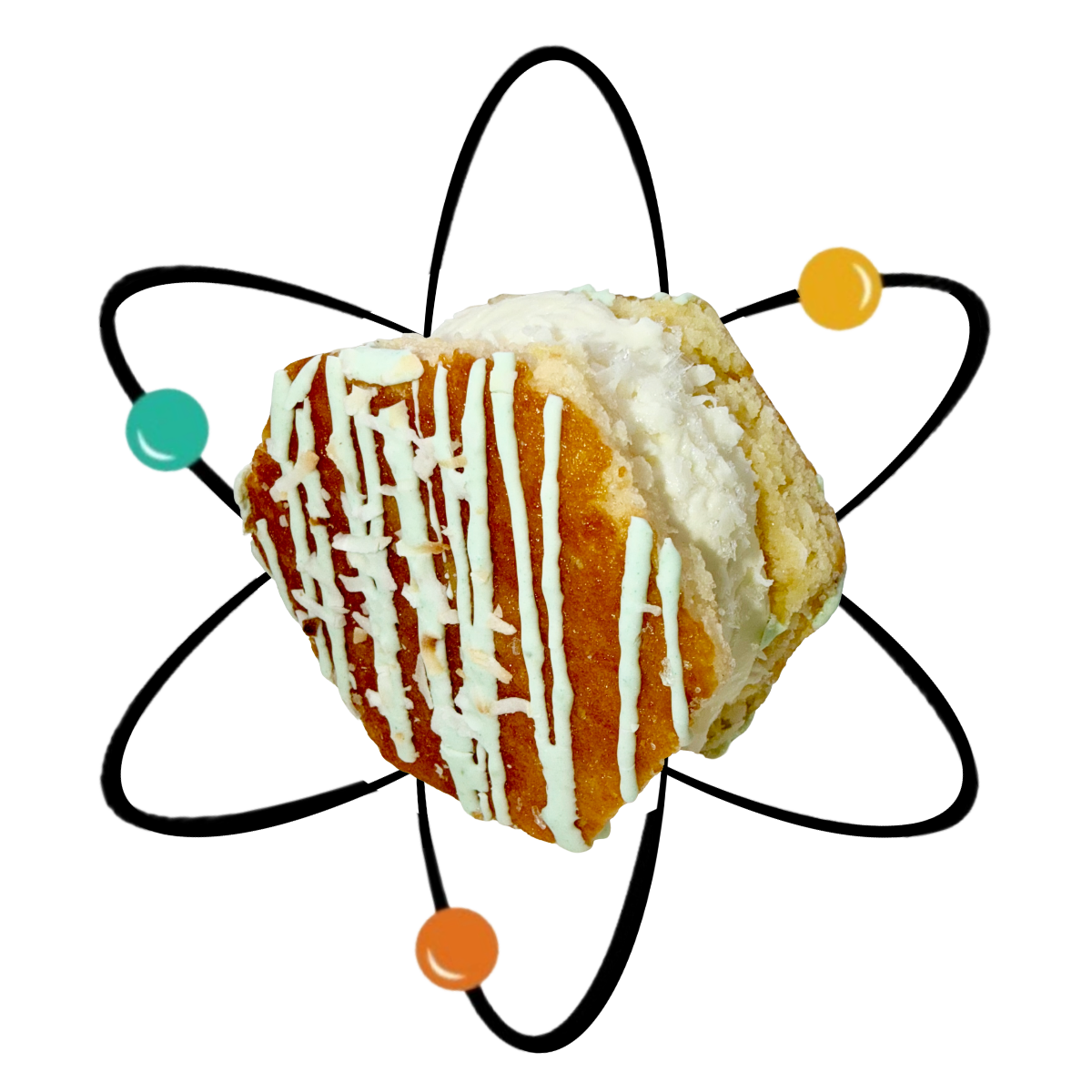 SOLAR SURFIN’ – Pineapple Coconut Sugar Cookie, Coconut Ice Cream, Lime Shell, Toasted Coconut