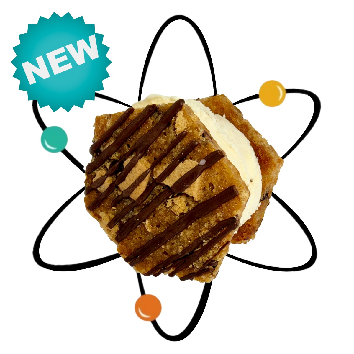 CAMPFIRE COMET 2.0 – Graham Cracker Chip Cookie, Toasted Marshmallow Ice Cream, Chocolate Casing, Smoked Cherrywood Sea Salt