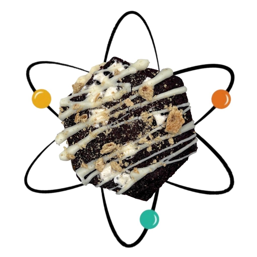 CAMPFIRE COMET – Hot Cocoa Cookie, Toasted Marshmallow Ice Cream, Marshmallow Shell & Graham Cracker&nbsp;Dust