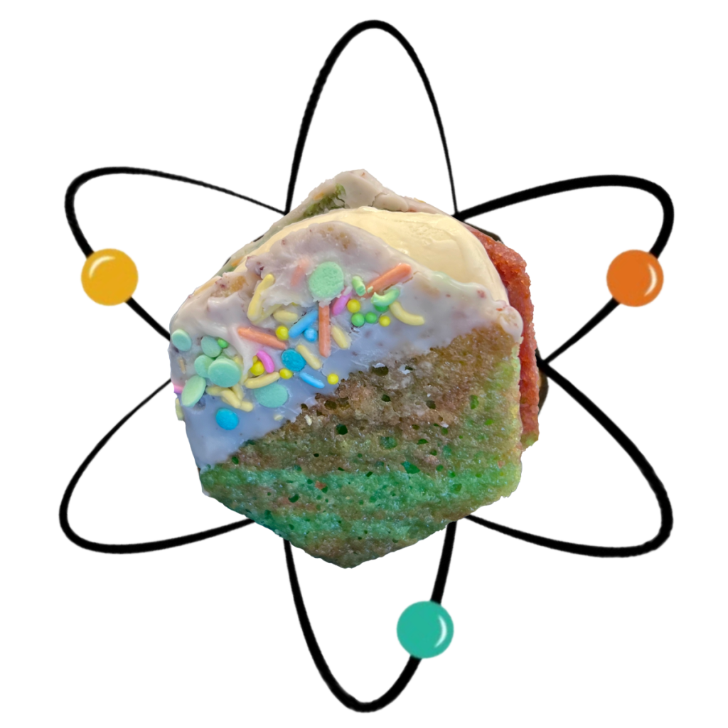 AURORA SWIRL – Rainbow Sherbet Sugar Cookie, Vanilla Ice Cream, Lemon Shell & Rainbow&nbsp;Sprinkles