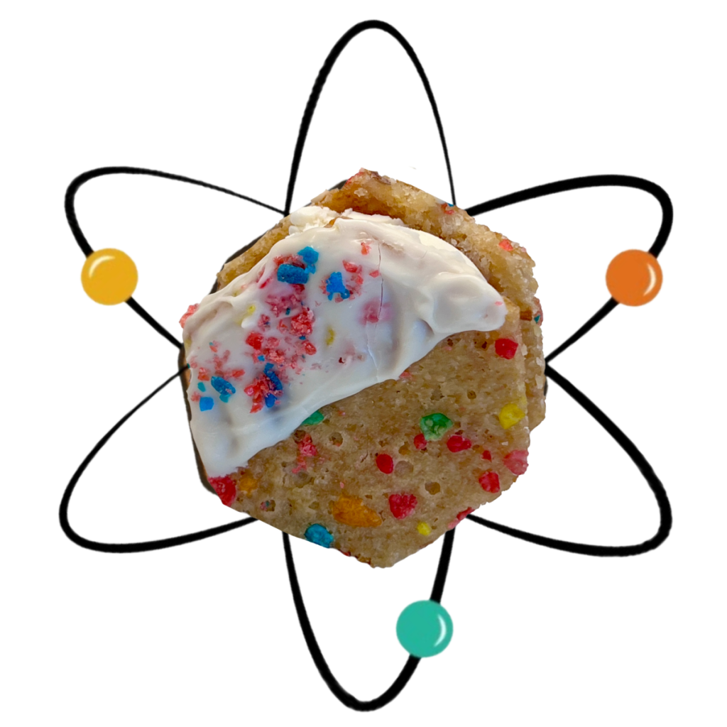 COSMIC CRUNCH – Fruity Pebbles Sugar Cookie, Vanilla Ice Cream,Vanilla Shell, Pop&nbsp;Rocks
