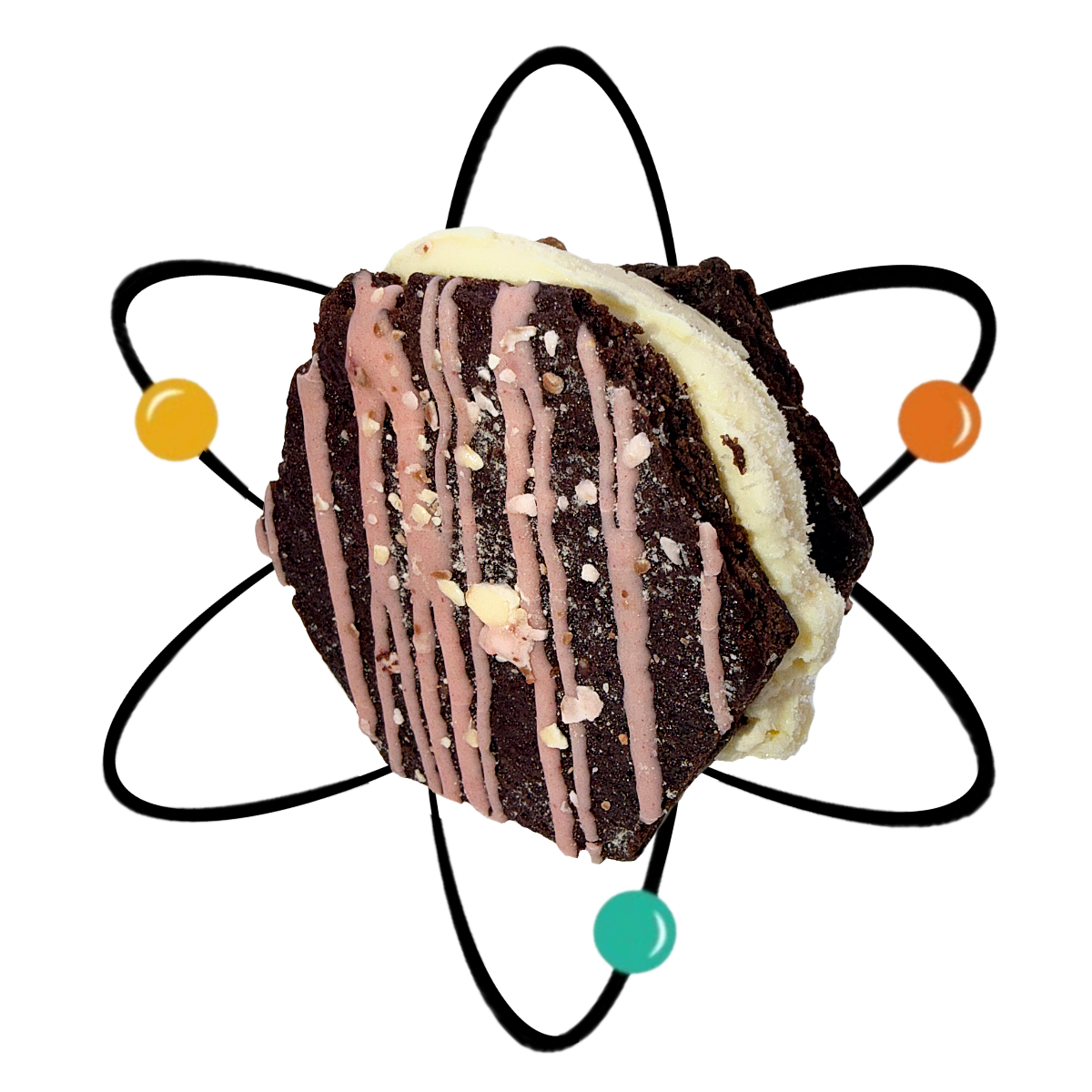 NEO NEBULA – Chocolate Cookie, Vanilla Ice Cream, Strawberry Casing, Astronaut Ice Cream Crumble